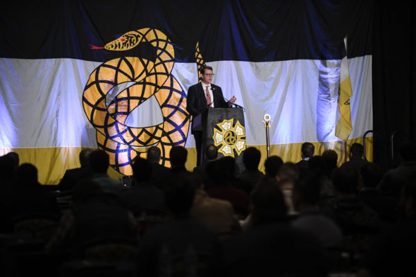 Scenes from day one of the 2019 Sigma Nu College of Chapters at the Hotel Roanoke on January 3, 2019. (David Hungate)